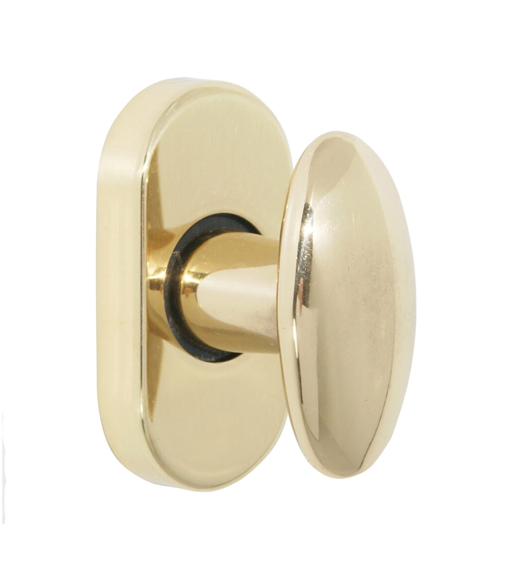 Limitatore di apertura con rosetta q8 62x31 ottone lucido